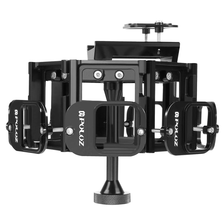 PULUZ 8 in 1 All View Panorama Frame CNC Aluminum Alloy Protective Cage with Screw for GoPro HERO7 /6 /5, 8 in 1 for HERO5 Black PULUZ 8 in 1 All View Panorama Frame CNC Aluminum Alloy Protective Cage with Screw for GoPro HERO7 /6 /5, 8 in 1 for HERO5 Black